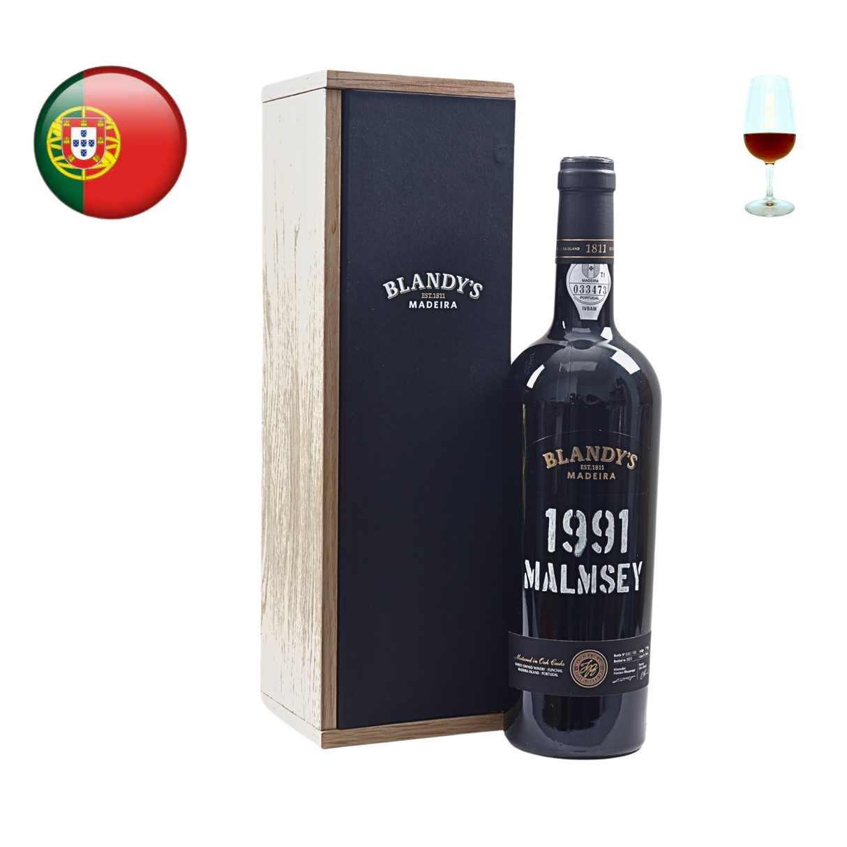 Blandy's Malmsey Vintage Madeira 1991