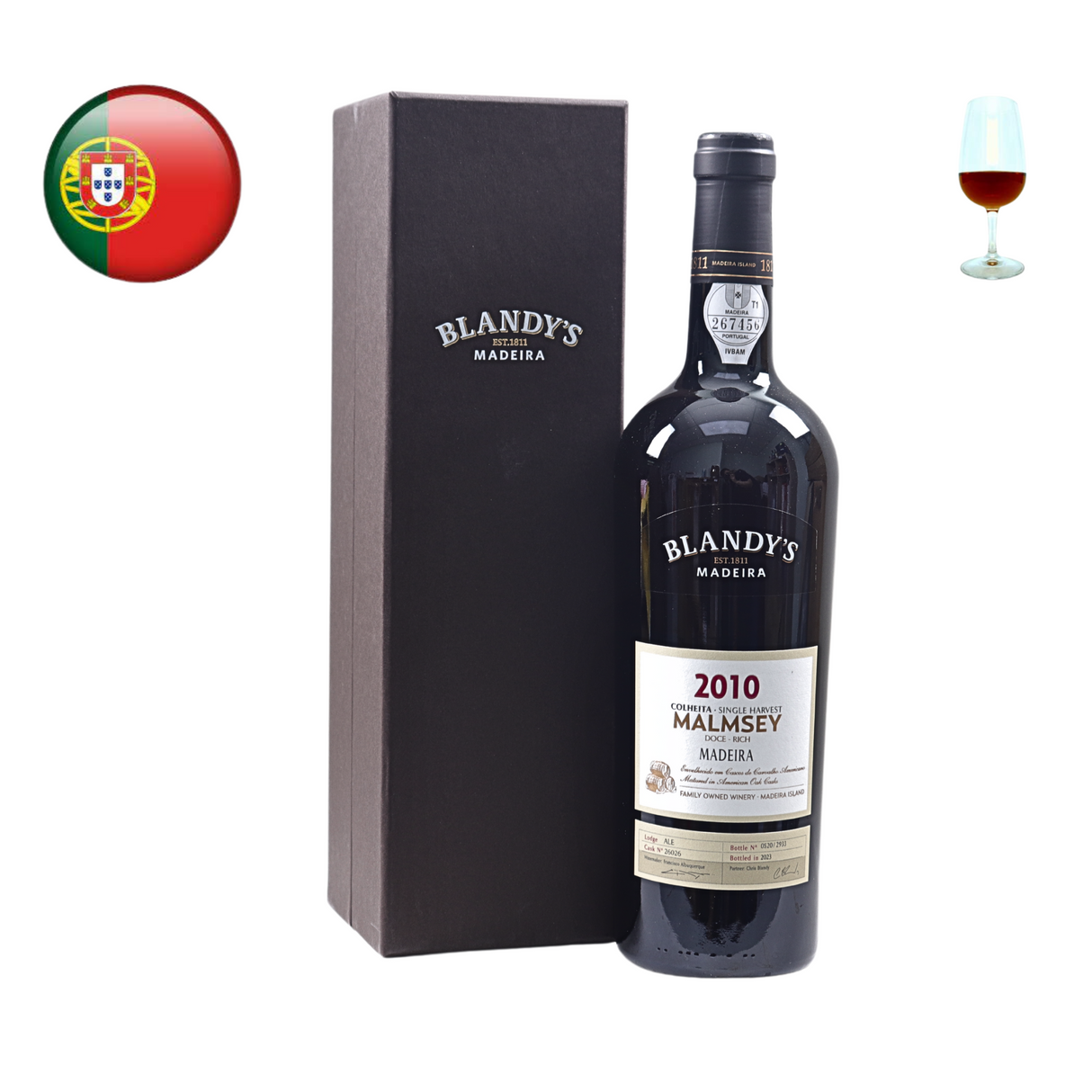 Blandy's Malmsey "Colheita" Vintage Madeira 2010