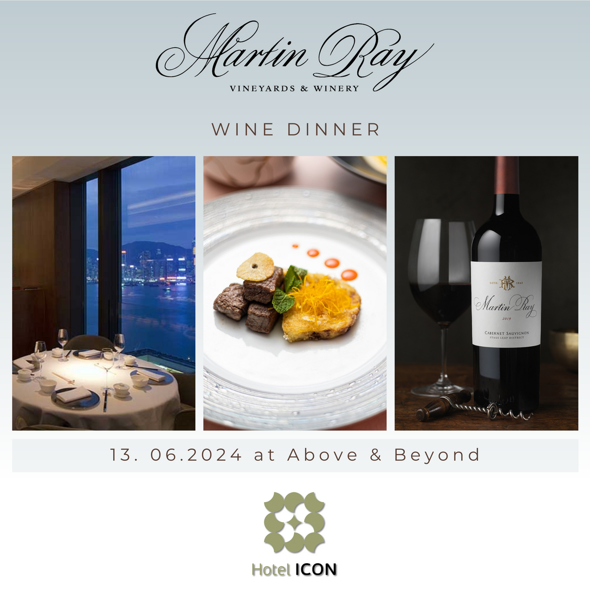Martin Ray Wine Dinner at Above and Beyond