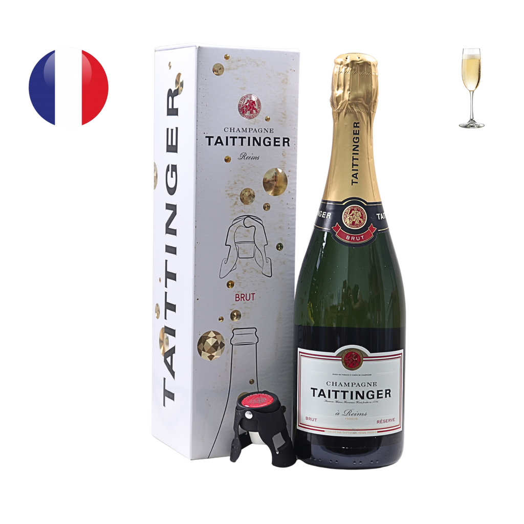 Taittinger Brut Reserve Gift Pack w/ Stopper N.V.