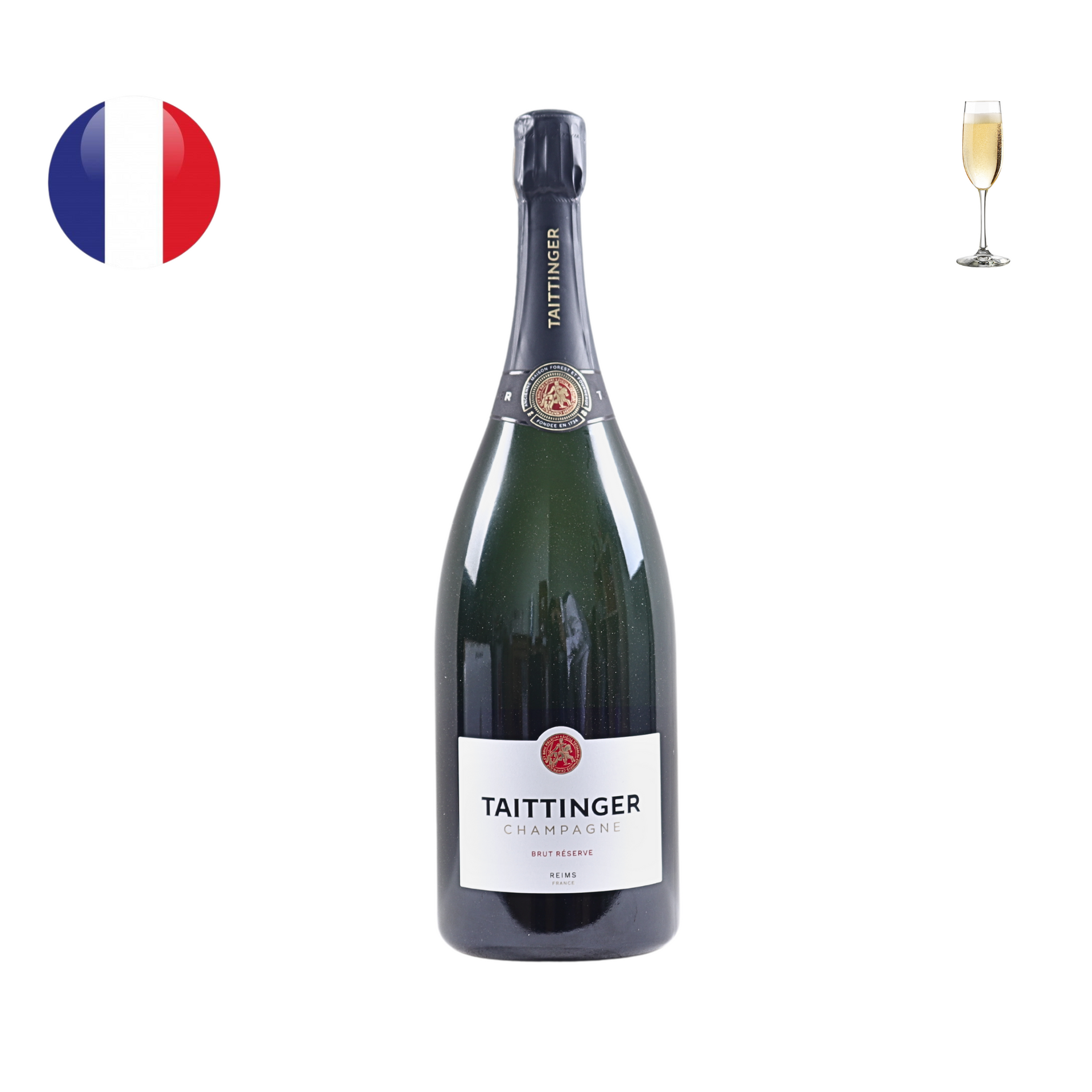 Taittinger Brut Reserve N.V., 1.5L – Grape n Grain