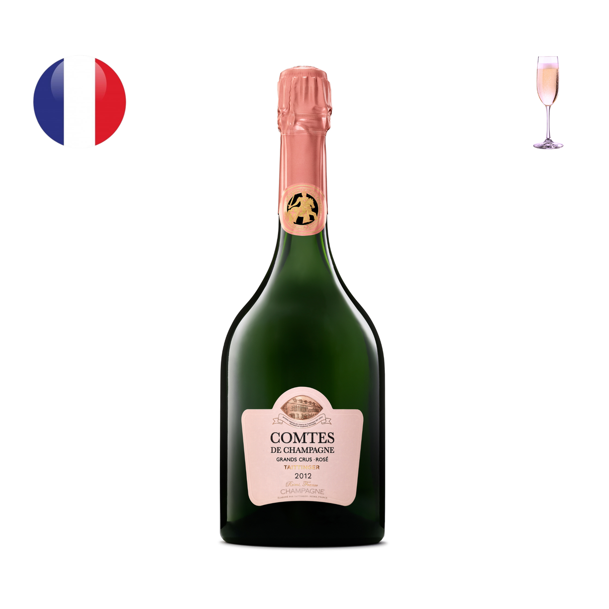 Taittinger Comtes de Champagne Rose Brut 2012