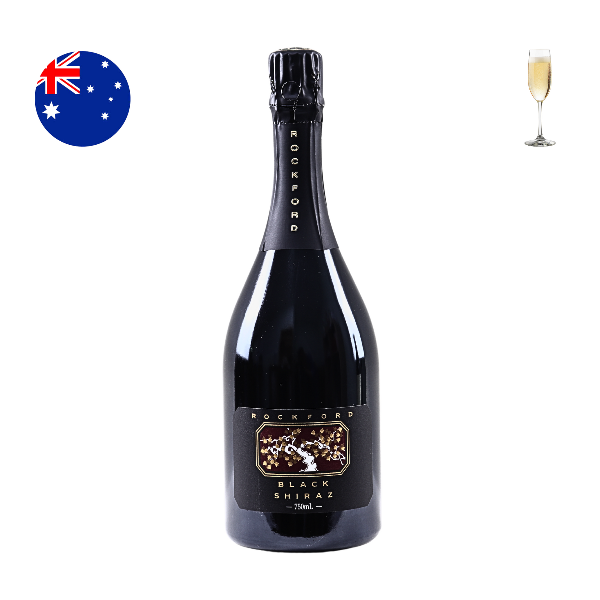 Rockford Black Shiraz Sparkling N.V., 750ml – Grape n Grain