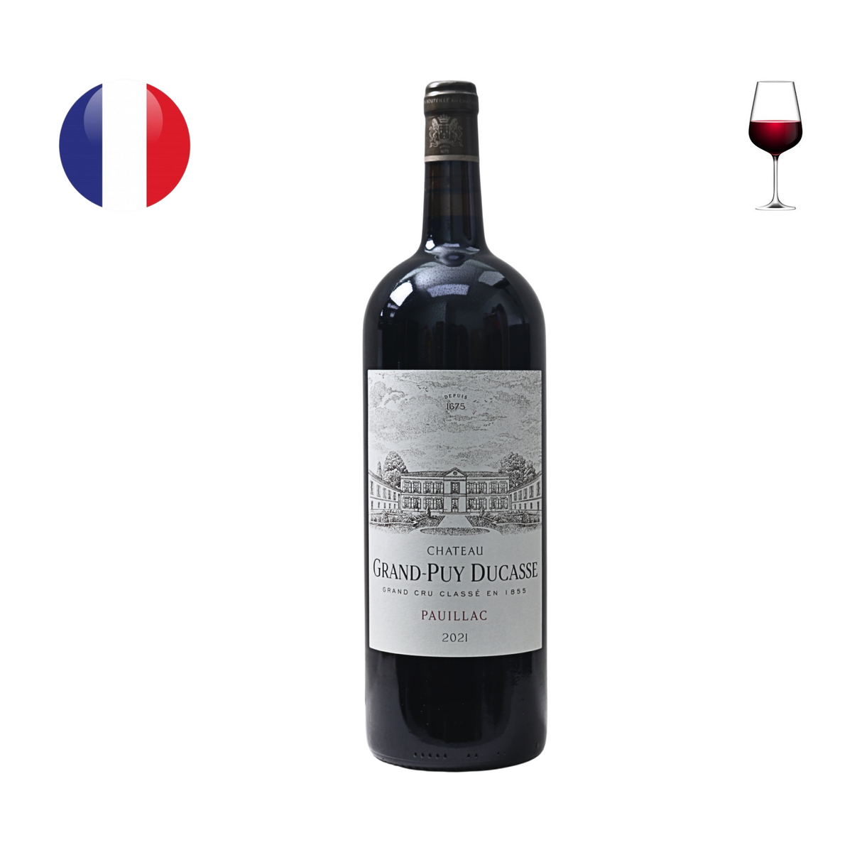 Chateau Grand Puy Ducasse 2021, 1.5L