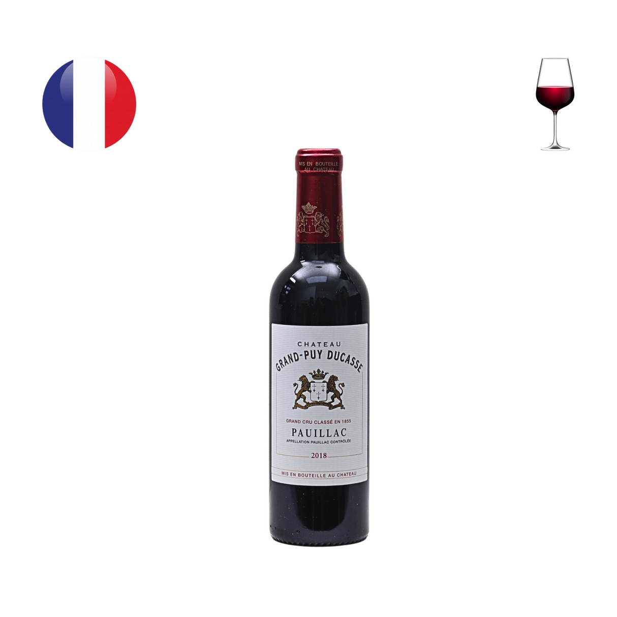 Chateau Grand Puy Ducasse 2018, 375ml