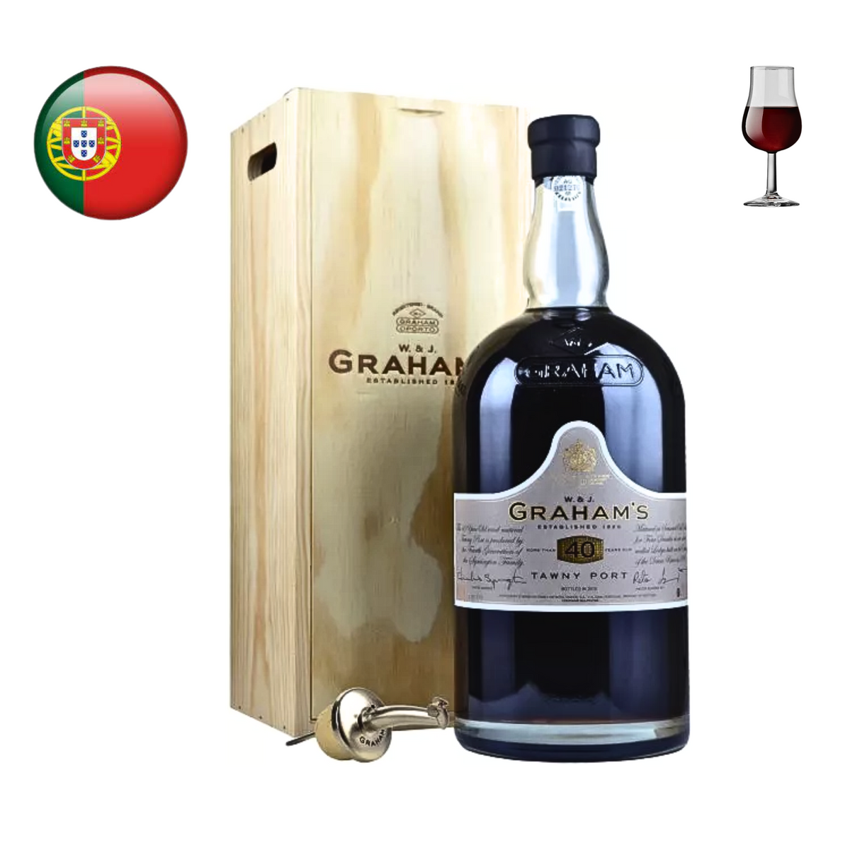 Graham's 40 Years Old Tawny Port, 4.5L – Grape n Grain