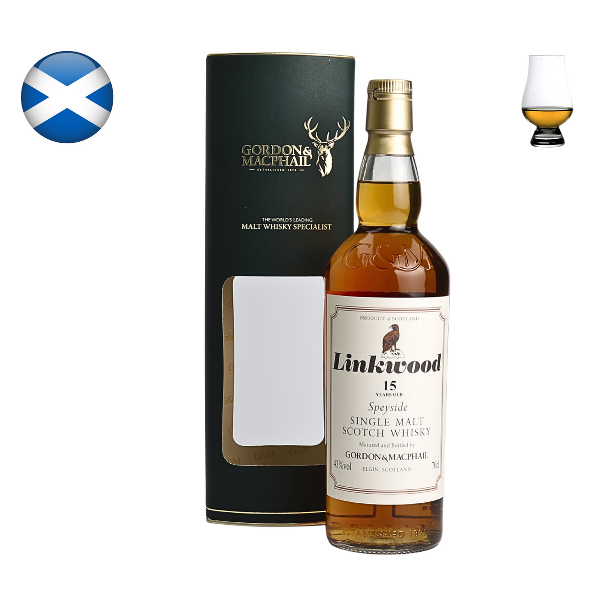 Linkwood 15 Year Old "Distillery Labels" G&M