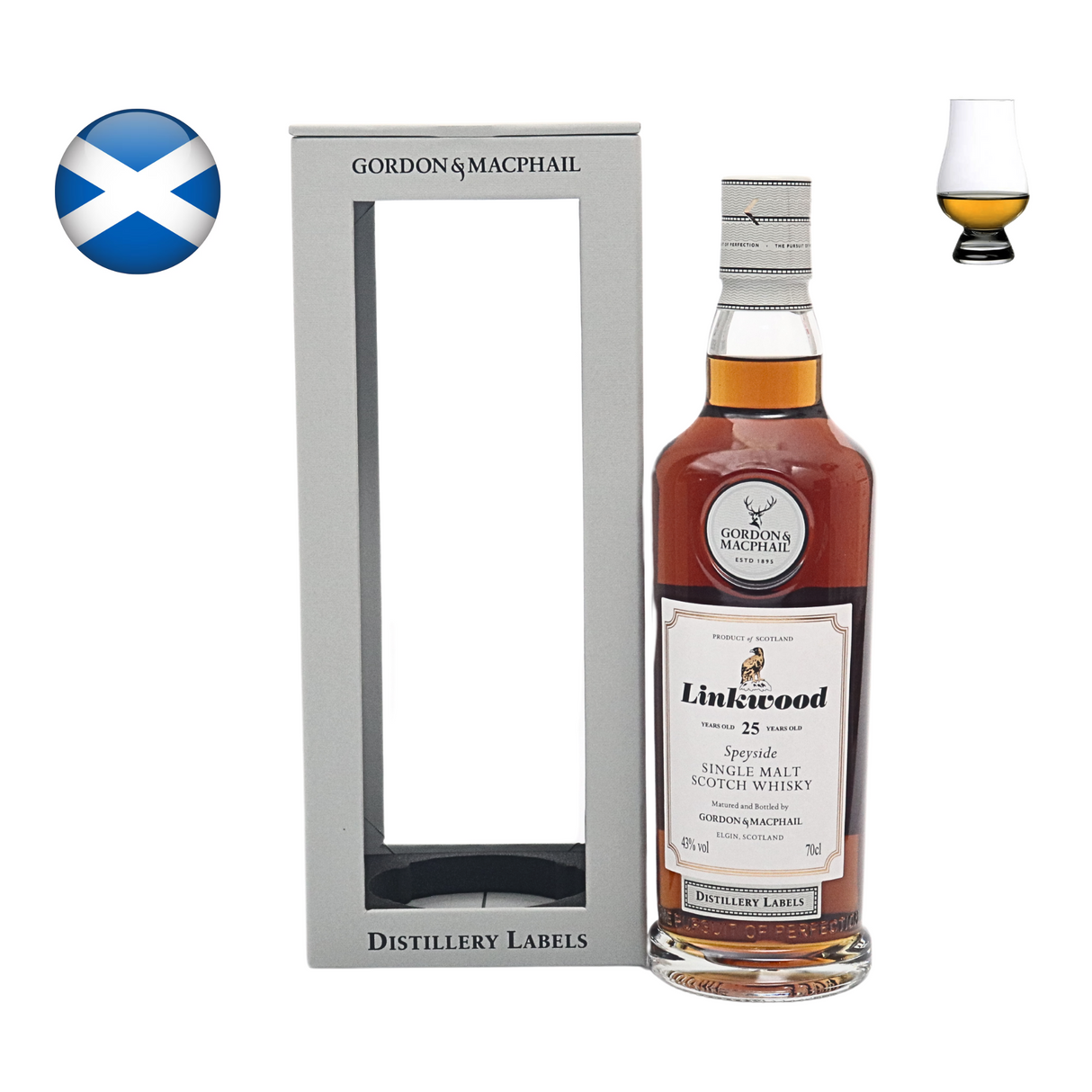 Linkwood 25 Year Old "Distillery Labels" G&M