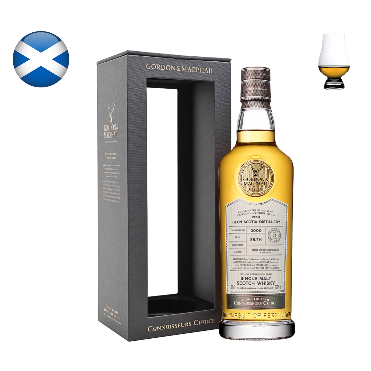 Glen Scotia 2000, 24 Year Old "Connoisseurs Choice" G&M
