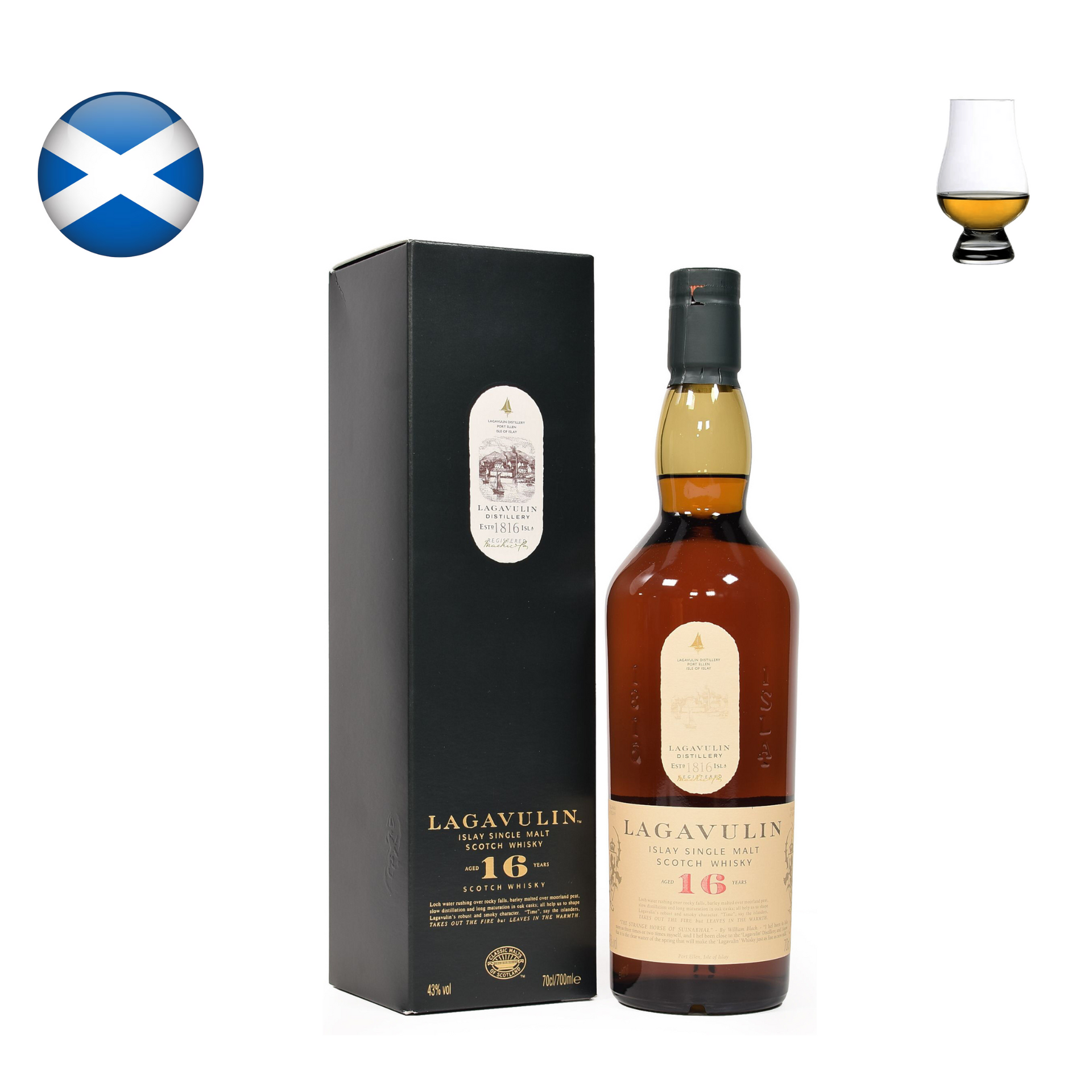 Lagavulin 16 Year Old, 700ml – Grape n Grain
