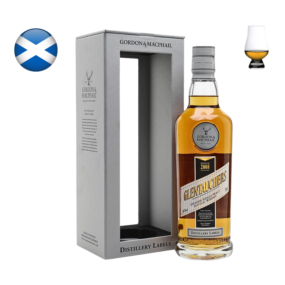 Glentauchers 2008 "Distillery Labels" G&M