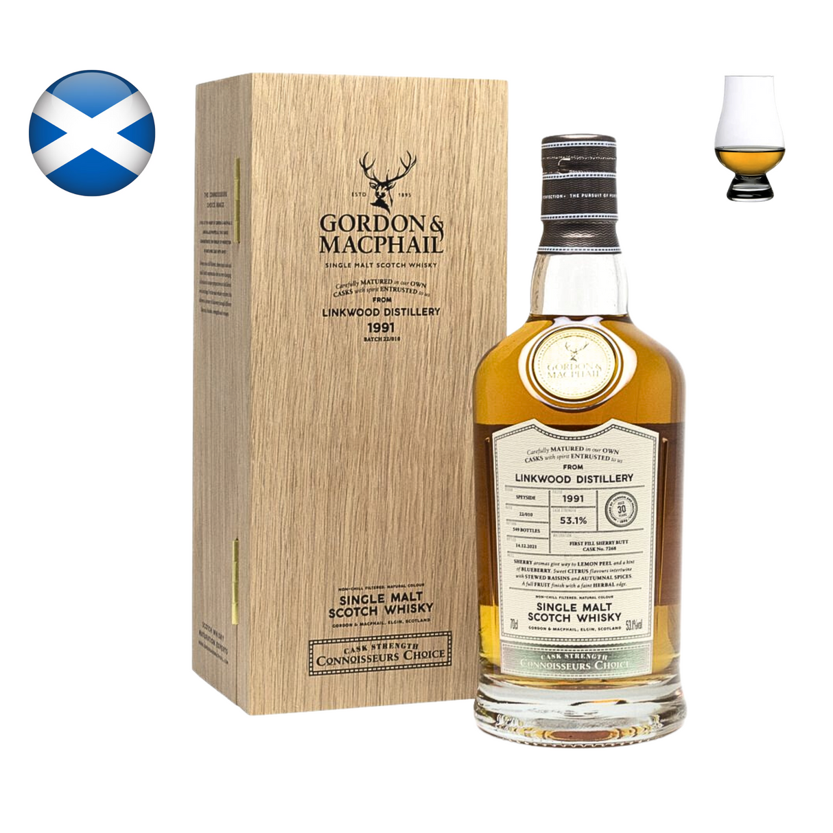 Linkwood 1991, 30 Year Old "Connoisseurs Choice" G&M