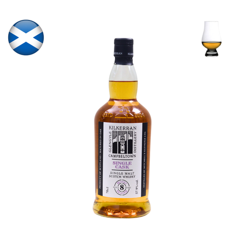 Kilkerran 2015, 8 Year Old "Heavily Peated", 20th Anniversary Fine Vintage Single Cask