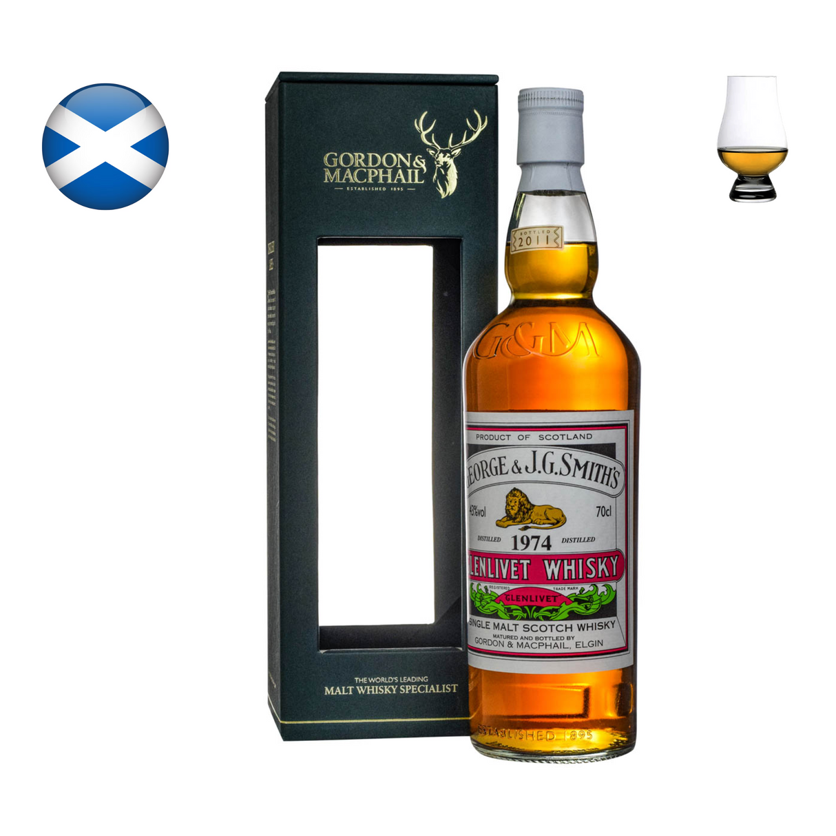Gordon & MacPhail "George & J.G. Smith's" Glenlivet 1974