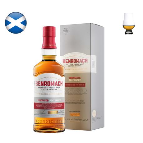 Benromach 2014 "Contrasts" Peat Smoke 8 Year Old