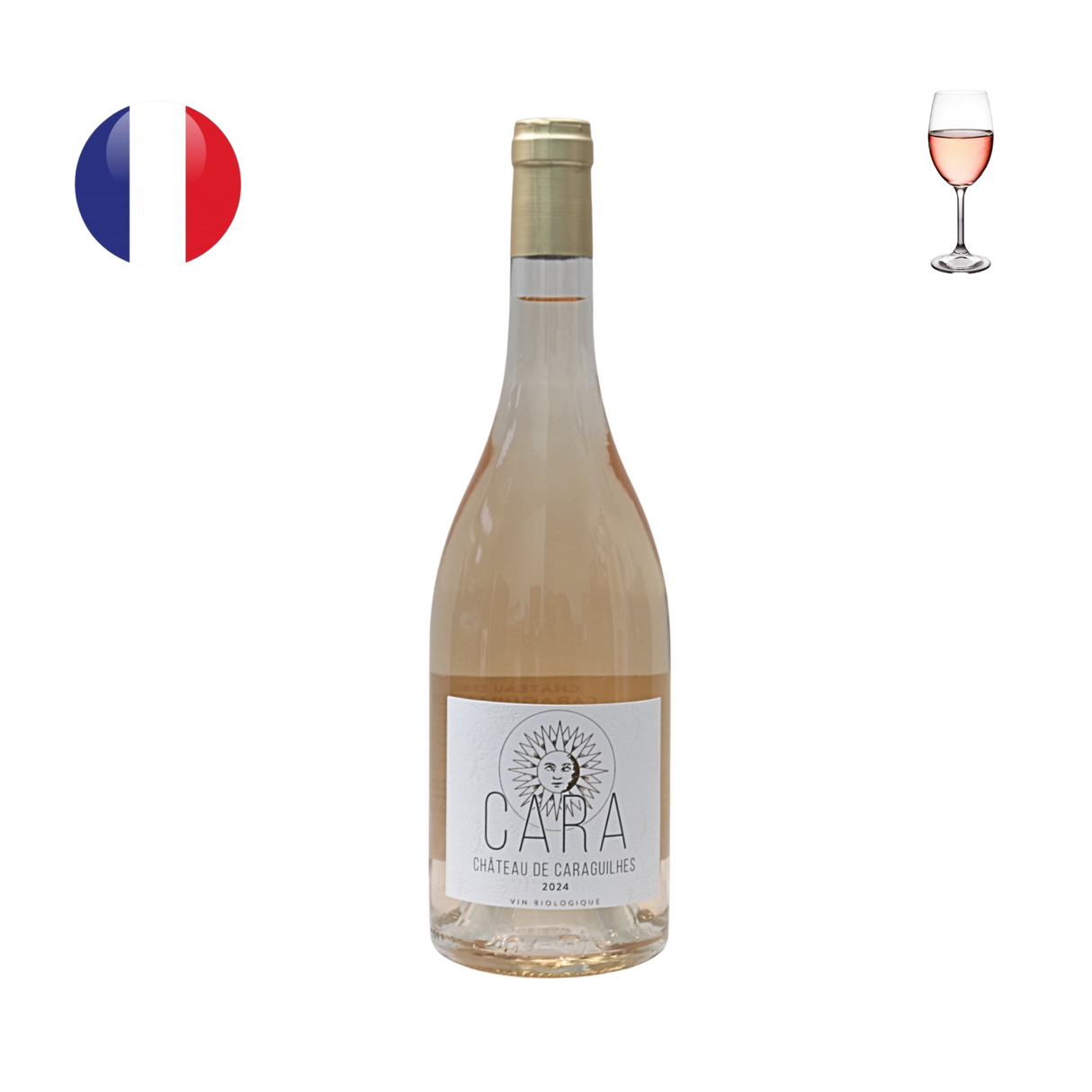 Chateau de Caraguilhes "Cara de Caraguilhes" Rose 2024, 750ml