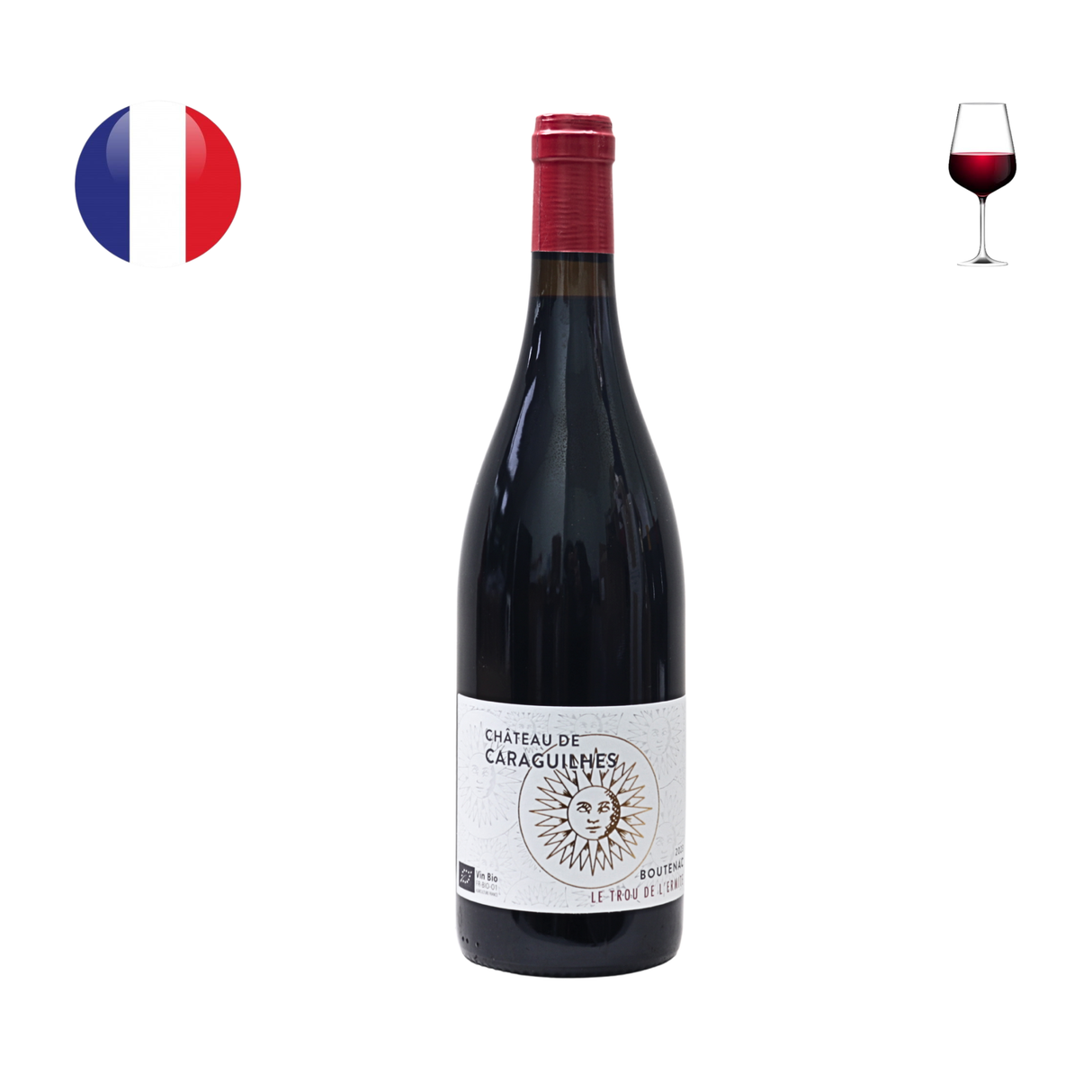 Chateau de Caraguilhes "Le Trou de l'Ermite" Corbieres Boutenac Rouge 2023, 750ml
