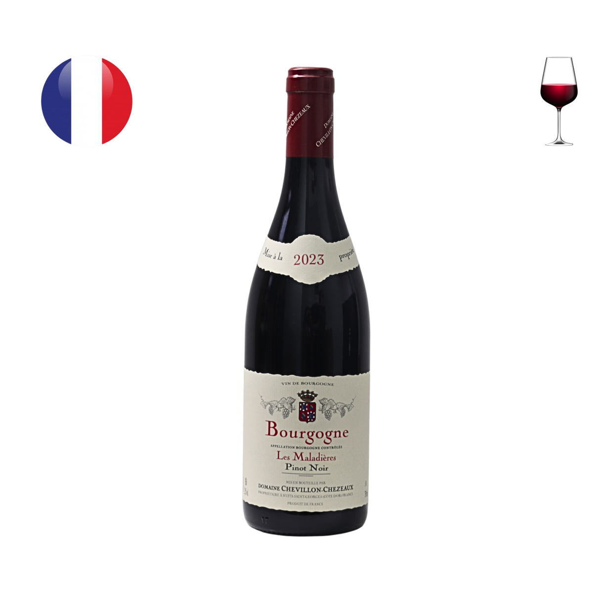 Domaine Chevillon Chezeaux Bourgogne Pinot Noir "Les Maladieres" 2023, 750ml