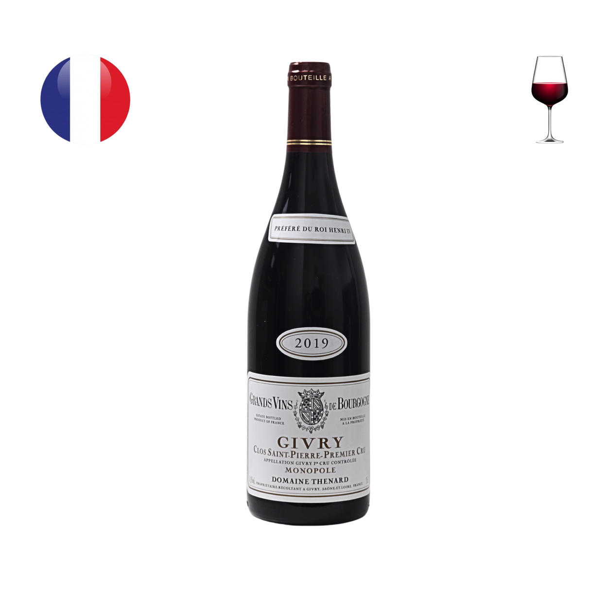 Domaine Baron Thenard Givry 1er Cru "Clos Saint Pierre" Rouge 2019, 750ml