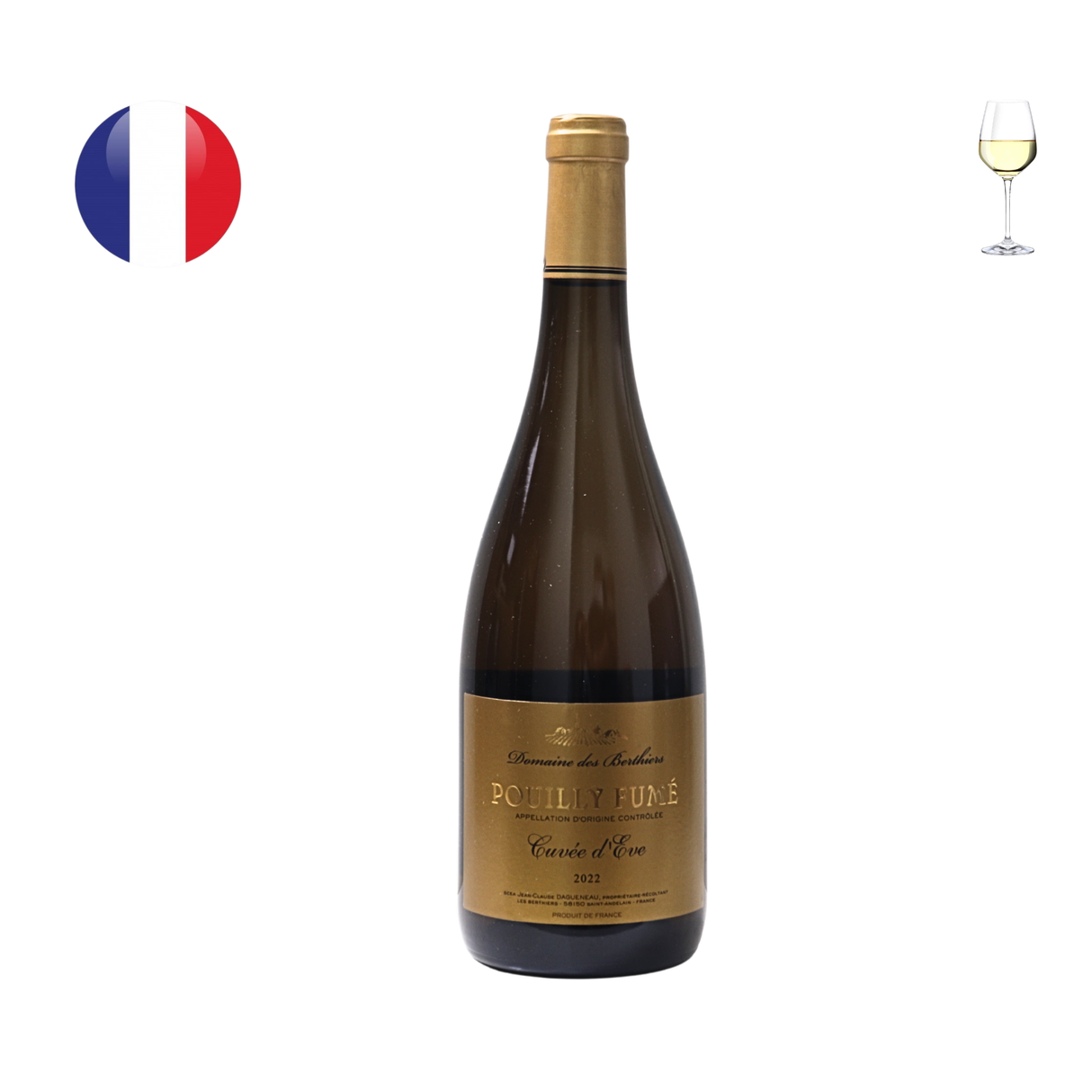 Domaine des Berthiers "Cuvee d'Eve" Pouilly Fume 2022, 750ml