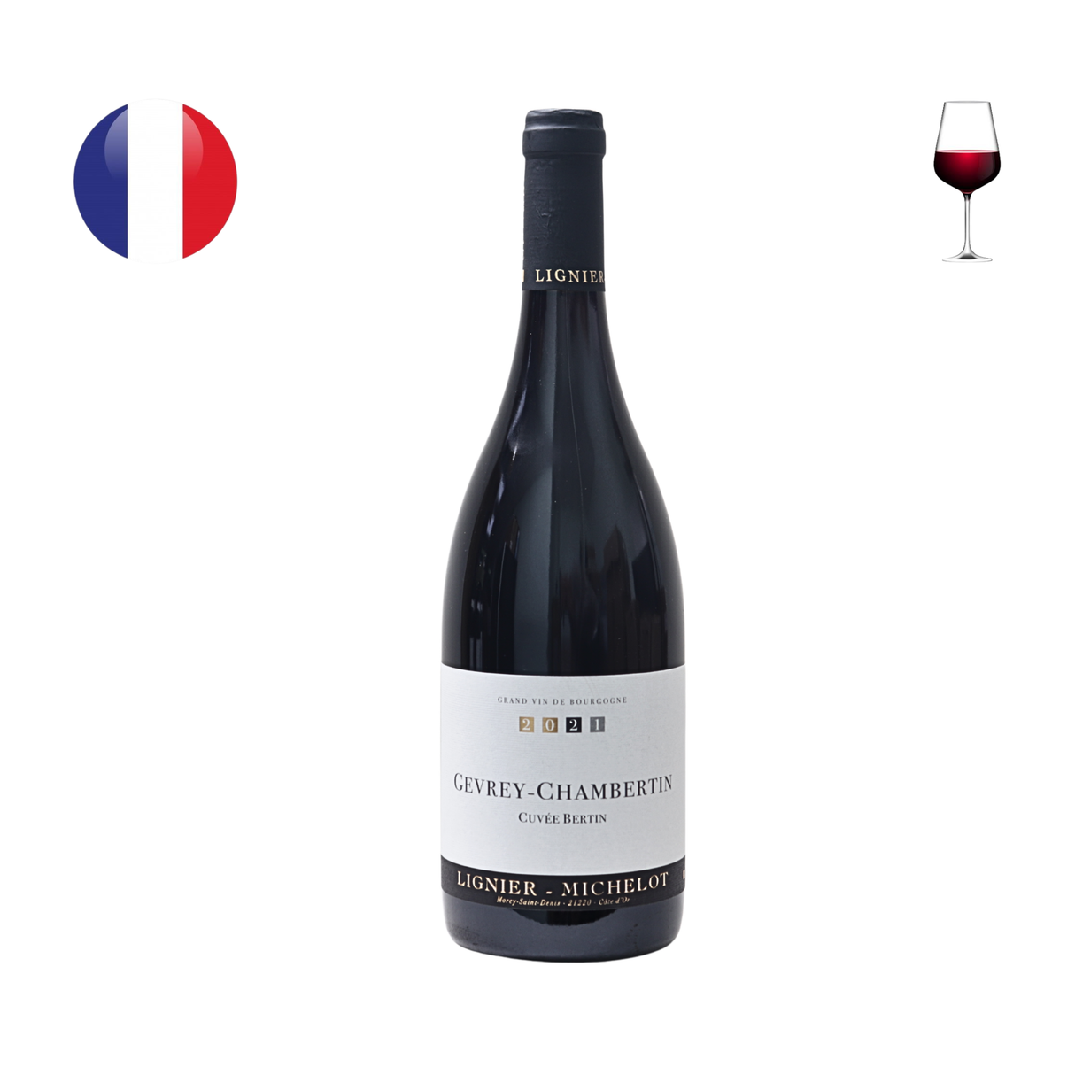 Domaine Lignier Michelot Gevrey Chambertin “Cuvee Bertin” 2021 年，750 毫升