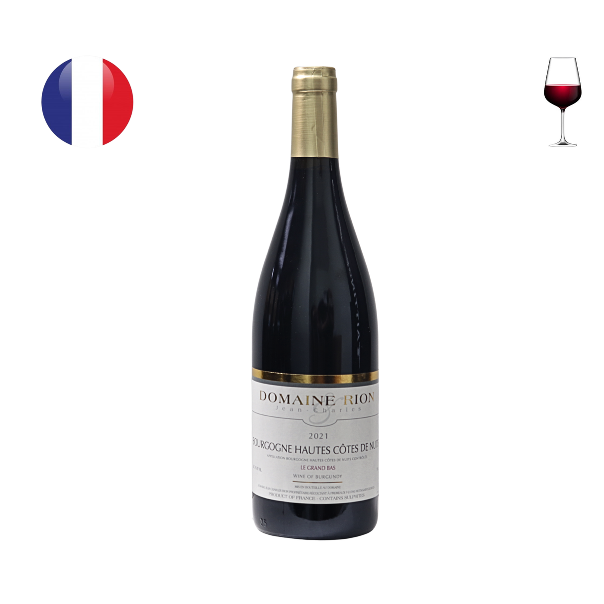 Domaine Jean Charles Rion Bourgogne Hautes Cotes de Nuits 2021, 750ml
