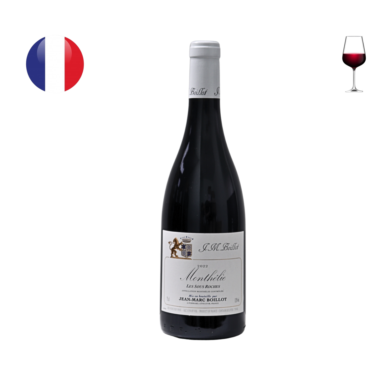 Domaine Jean Marc Boillot Monthelie "Les Sous Roches" Rouge 2022, 750ml