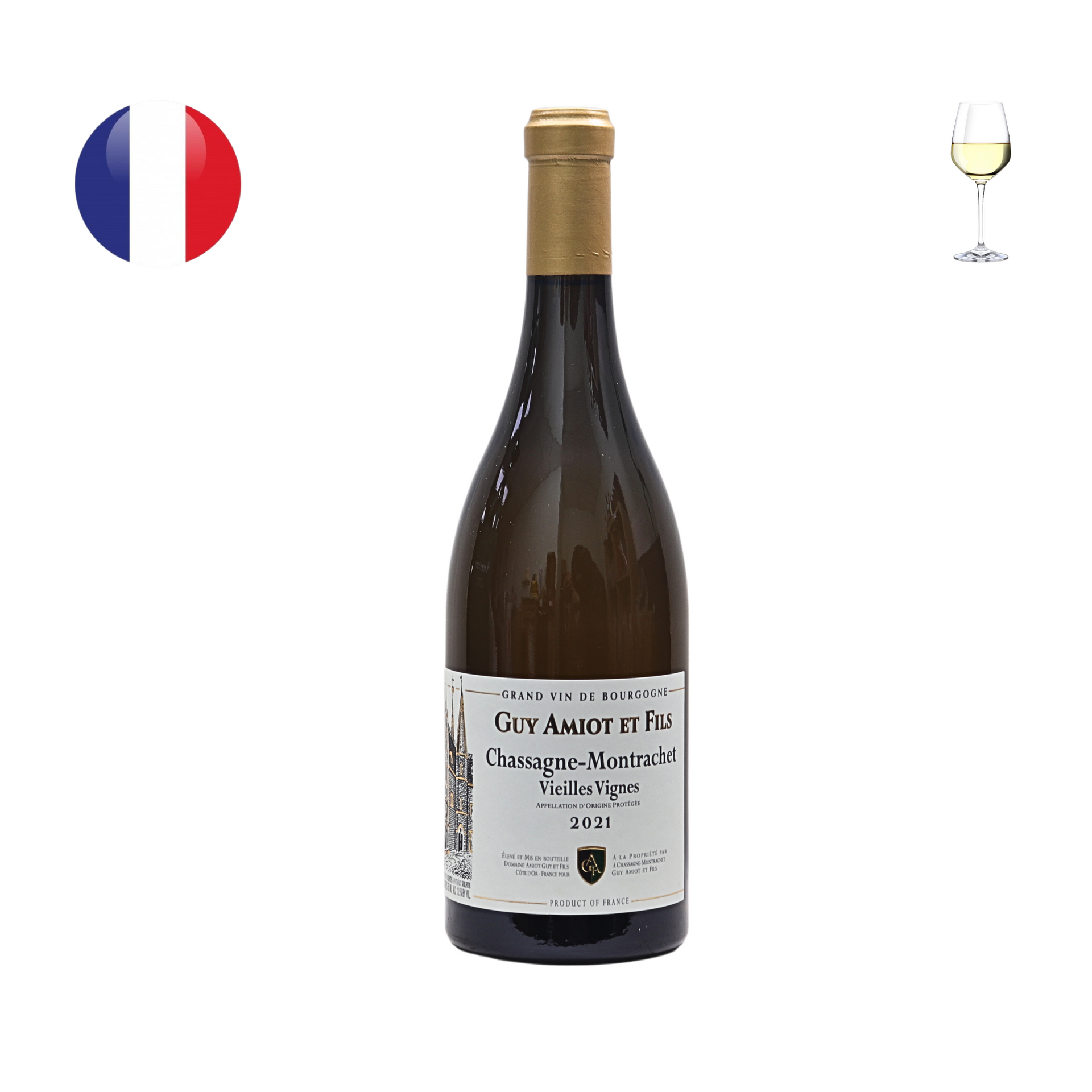 Domaine Guy Amiot Chassagne Montrachet Blanc V.V. 2021, 750ml
