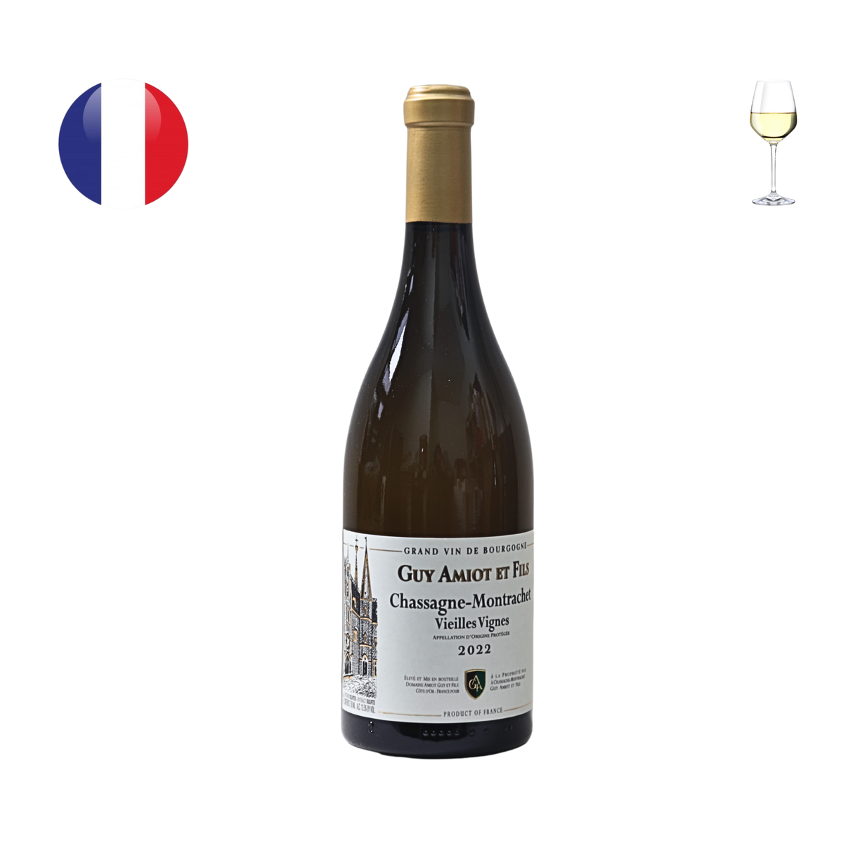 Domaine Guy Amiot Chassagne Montrachet Blanc V.V. 2022, 750ml
