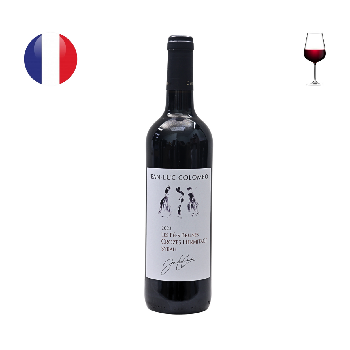 Jean Luc Colombo Crozes Hermitage "Les Fees Brunes" Syrah 2023