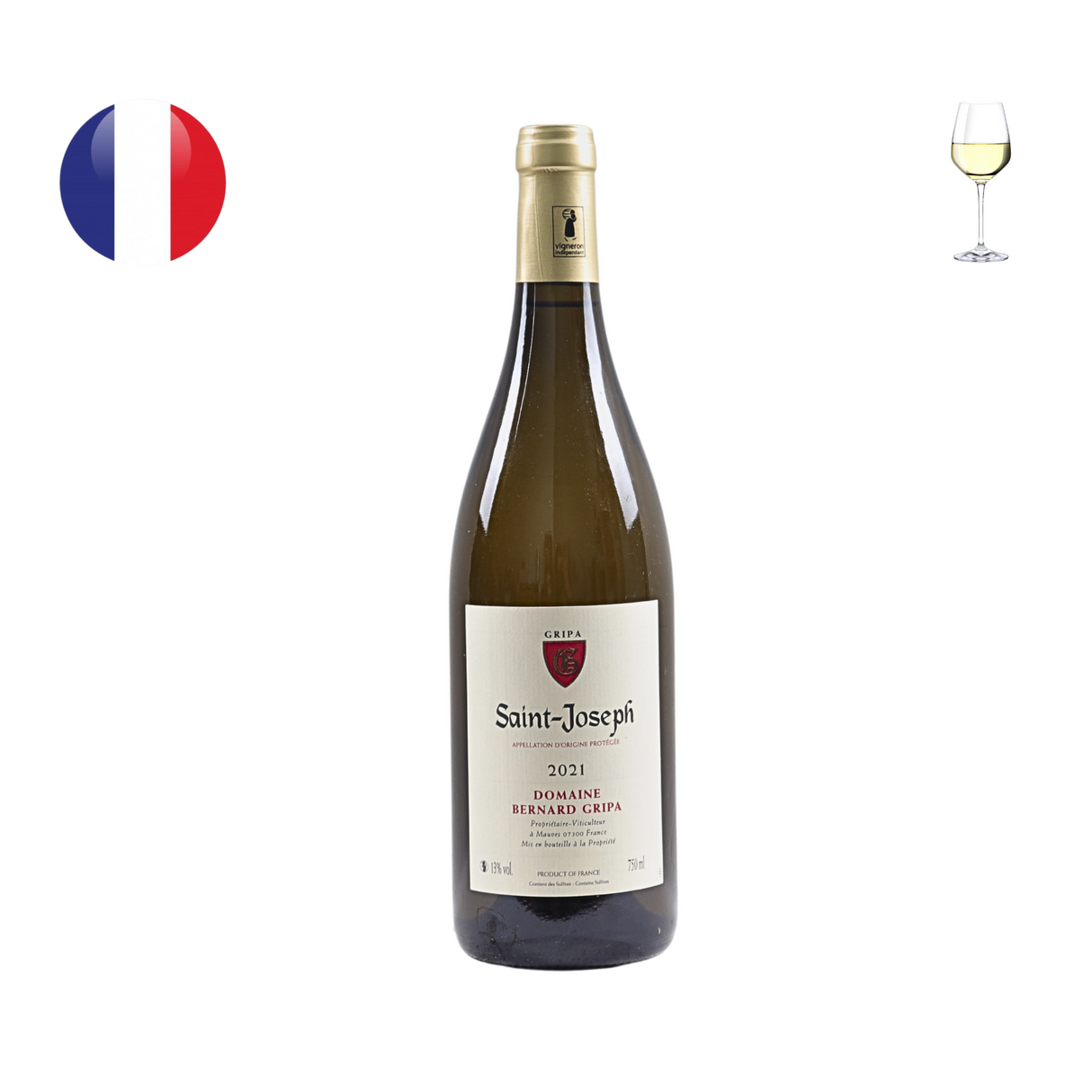 Domaine Bernard Gripa Saint Joseph Blanc 2021