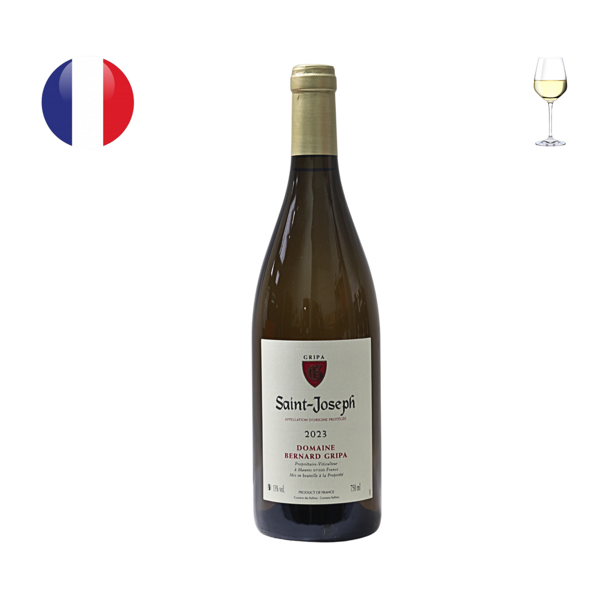 Domaine Bernard Gripa Saint Joseph Blanc 2023