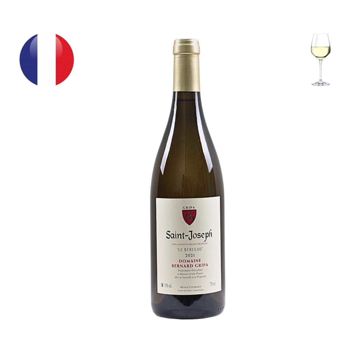 Domaine Bernard Gripa Saint Joseph "Le Berceau" Blanc 2021