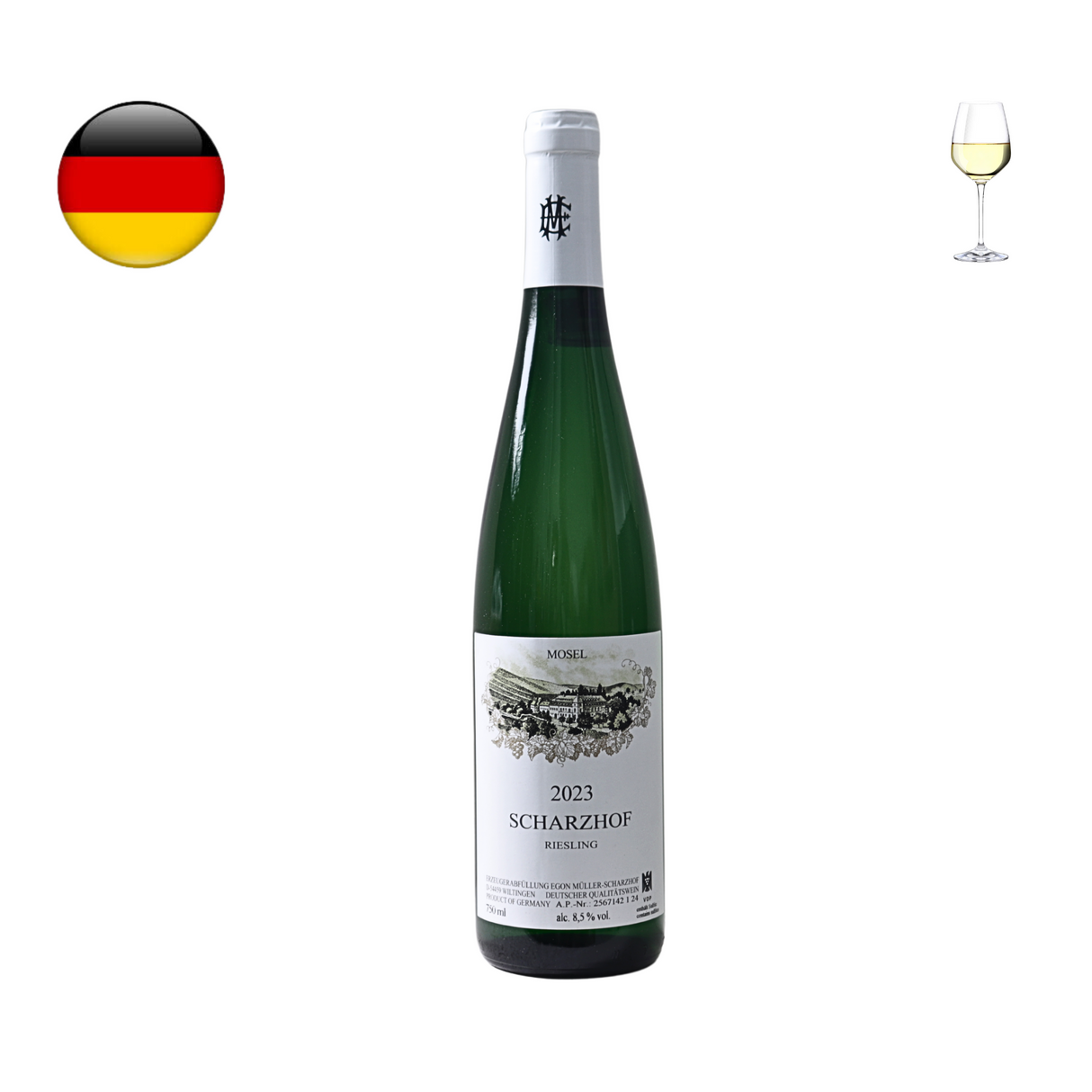 Egon Muller "Scharzhof" Riesling QbA 2023