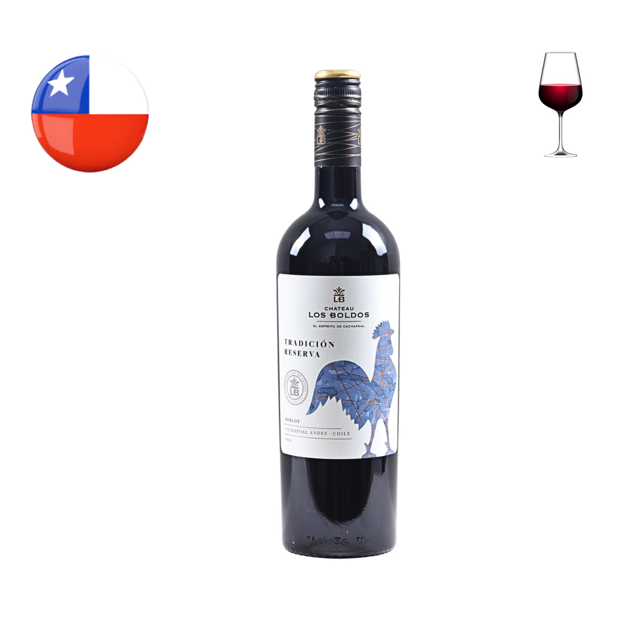 Los Boldos Tradition Reserve Merlot 2022