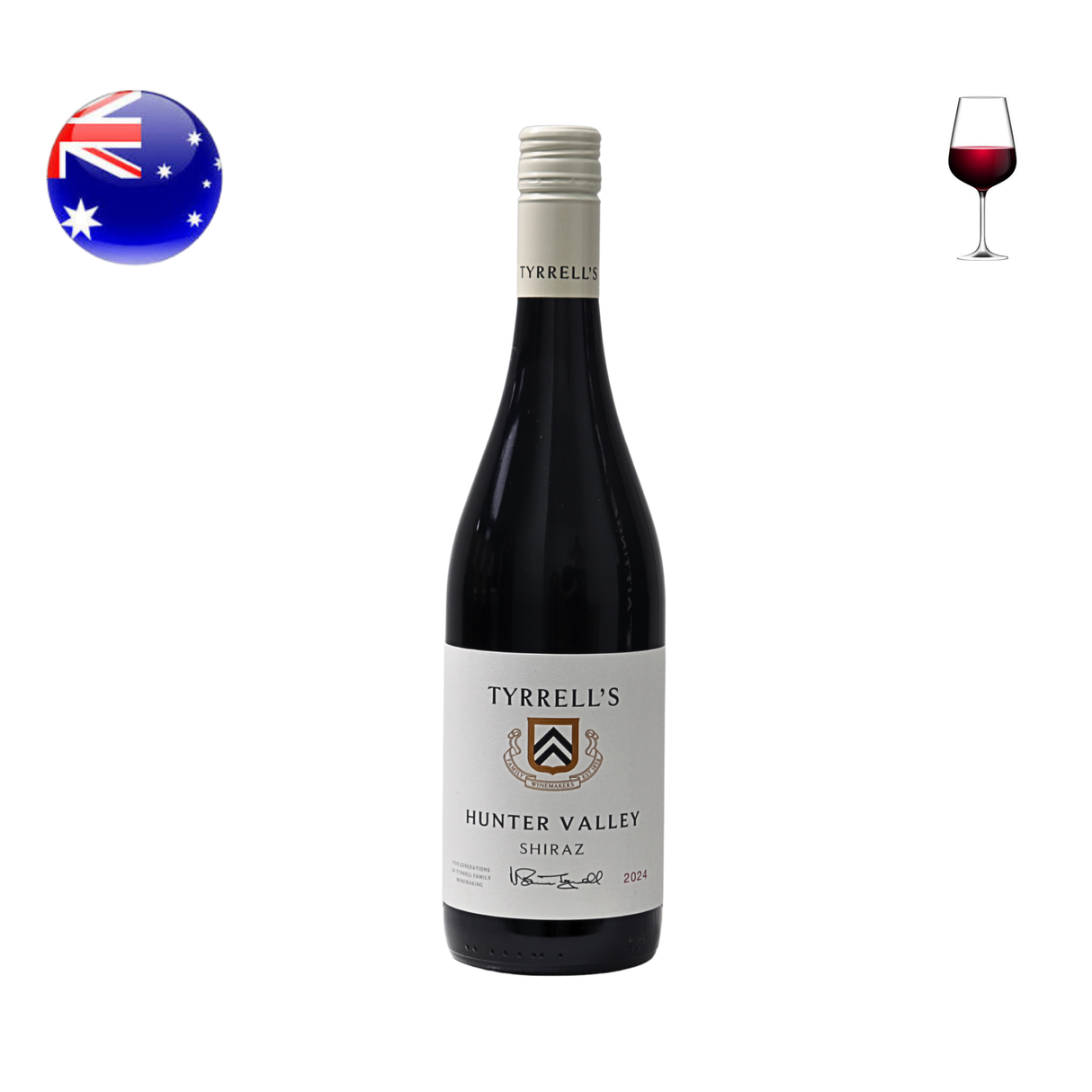 Tyrrell's Hunter Valley Shiraz 2024, 750ml