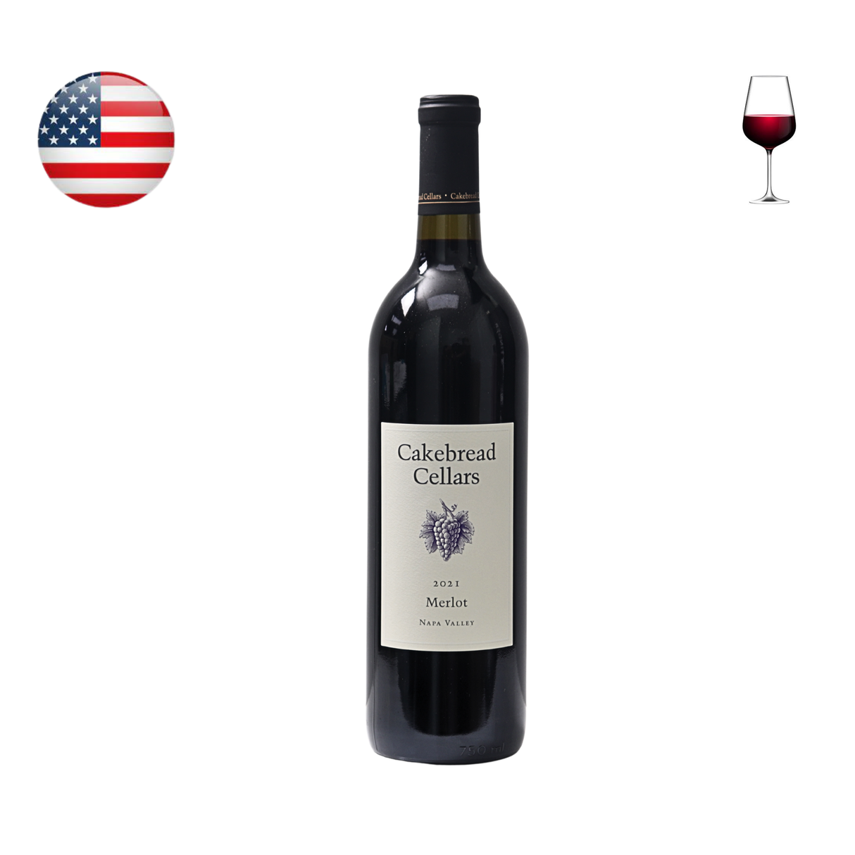 Cakebread Cellars Merlot 2021, 750ml