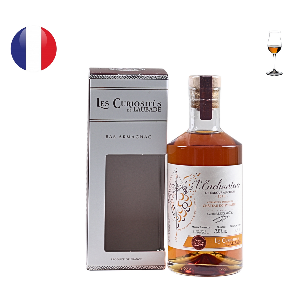 Les Curiosites de Laubade "L'Enchanteur" Bas Armagnac 2010