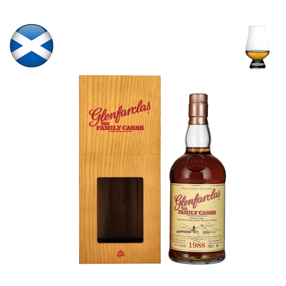 Glenfarclas 1988, Family Cask "Winter 2018"