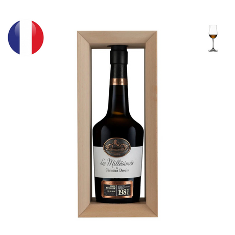 Christian Drouin Calvados Pays d'Auge Millesime 1981