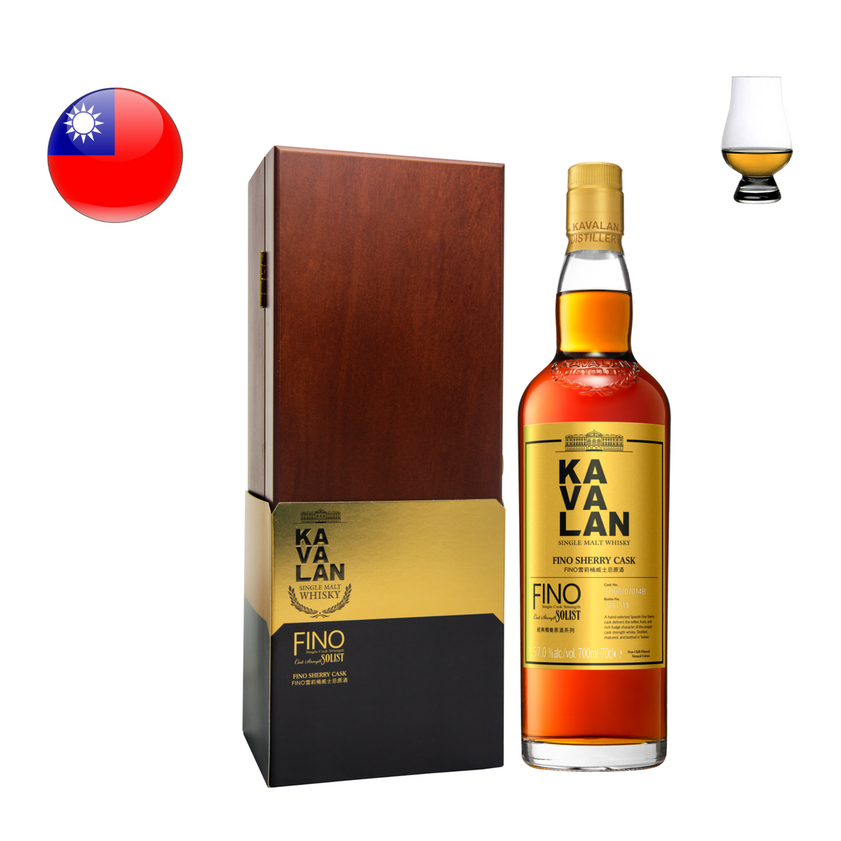Kavalan Solist Fino Sherry Single Cask, 700ml