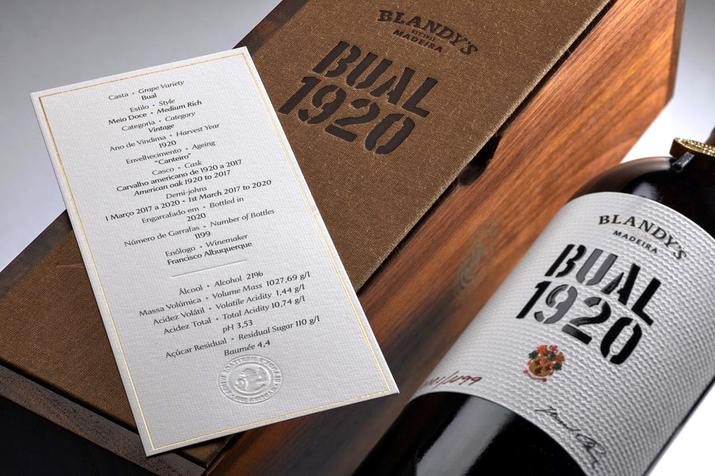 Blandy's "Heritage Wine Collection" Bual Vintage Madeira 1920
